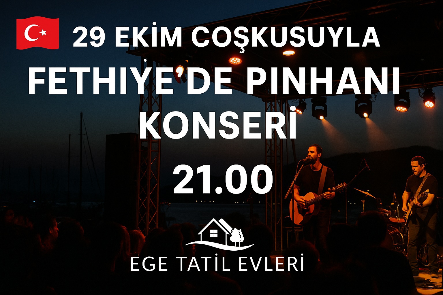 29 Ekim Cokusuyla Fethiyede Pinhani Konseri